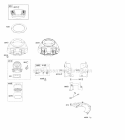 Air Cleaner Blower Housing Diagram and Parts List for 44Q777-0025-E1  Briggs and Stratton Engine